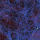 A simulation of the cosmic web, constructed from filaments of dark matter